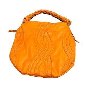 Fenn Wright Manson Braided Orange Leather Hobo Bag- 15-06
